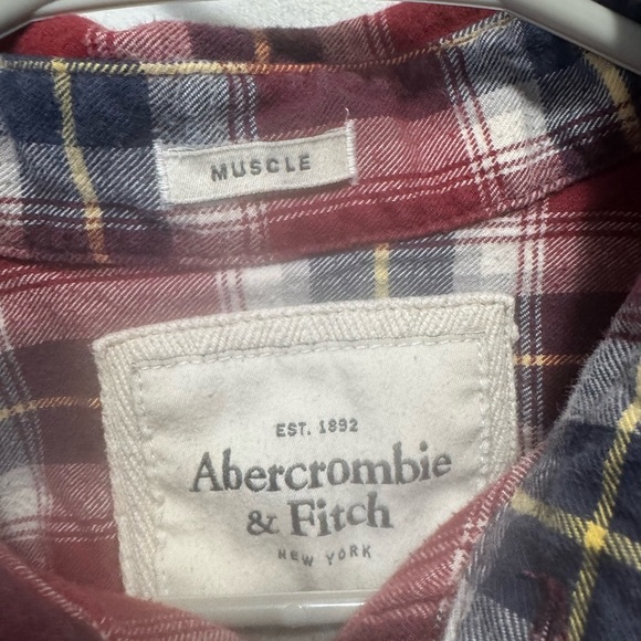 Abercrombie & fitch men’s long sleeve muscle flannel size medium - Picture 5 of 5